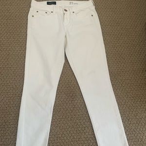 J. Crew Women's White Ankle Jeans